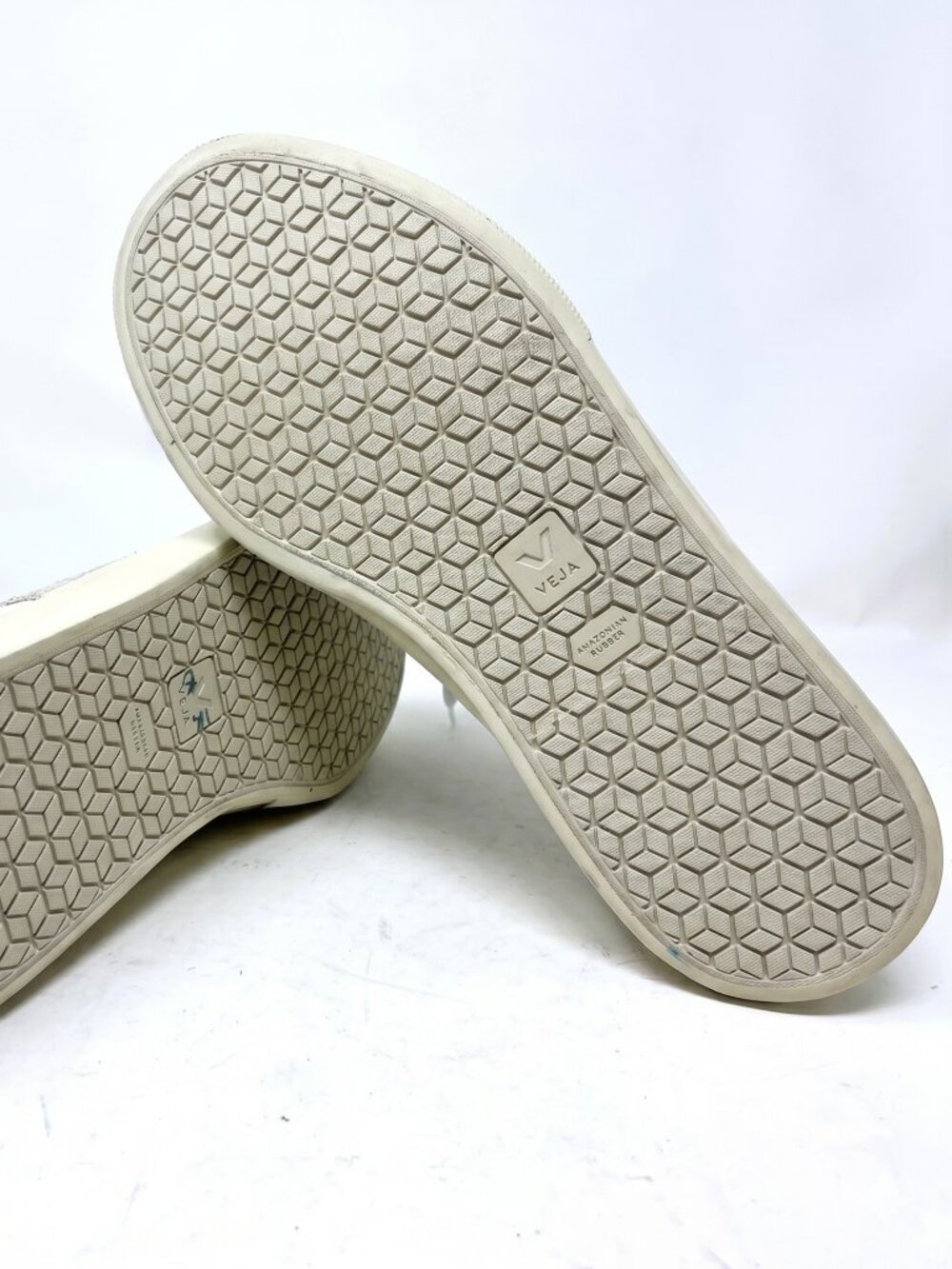 VEJA Esplar Leather Sneakers - White / Pierre - Women's Size 9 / EUR 42 Low Top - Picture 4 of 6